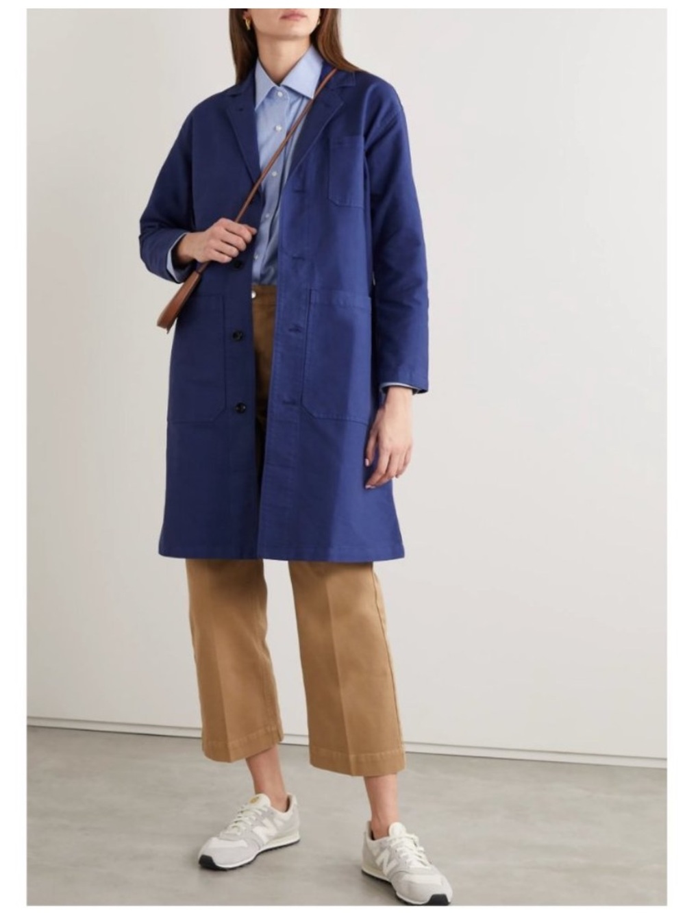 NWT Alex Mill Long Work Lab Chore Worker Utility Jacket Coat S Navy Blue